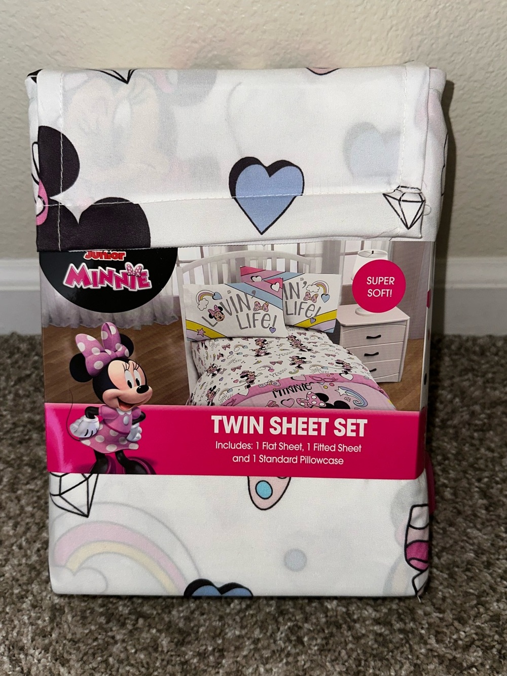 Disney Jr Minnie Mouse Twin Sheet Set